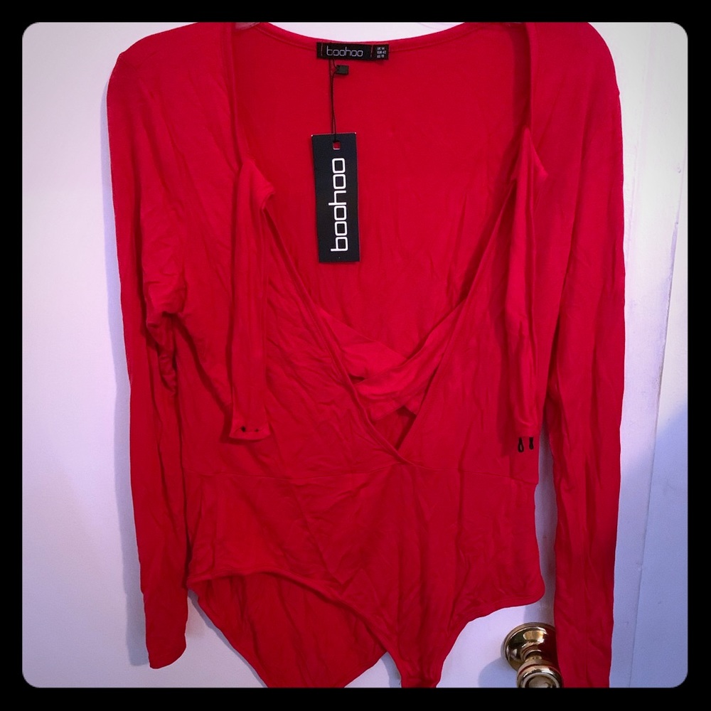 Red bodysuit